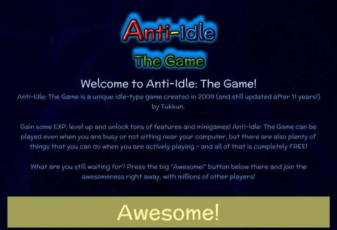 Anti-Idle: The Game